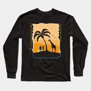 A romantic summer night Long Sleeve T-Shirt